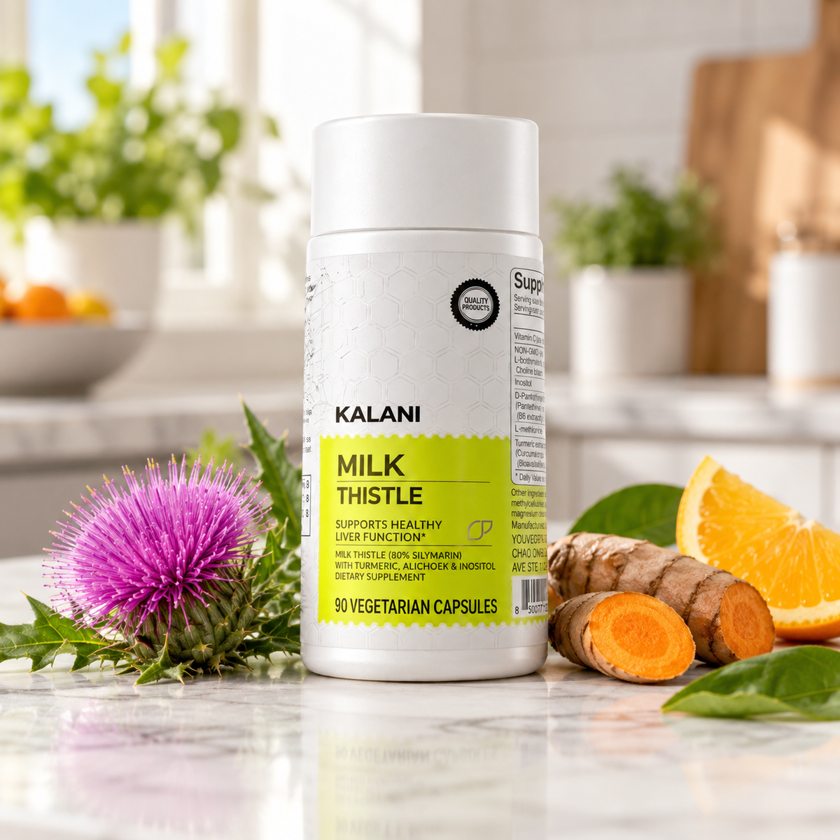 Kalani™ Milk Thistle Liver Support — 80% Silymarin