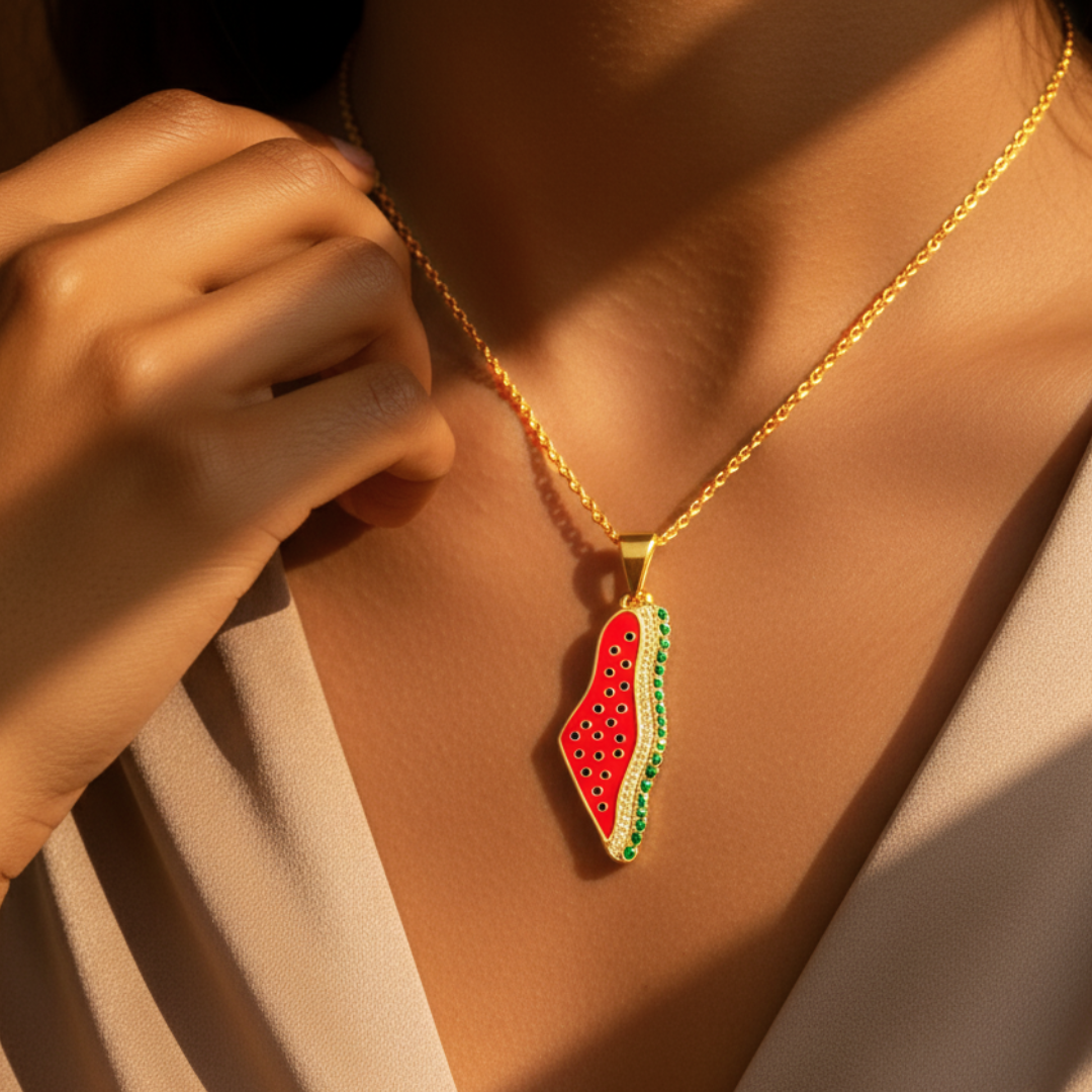 Palestine Watermelon Necklace