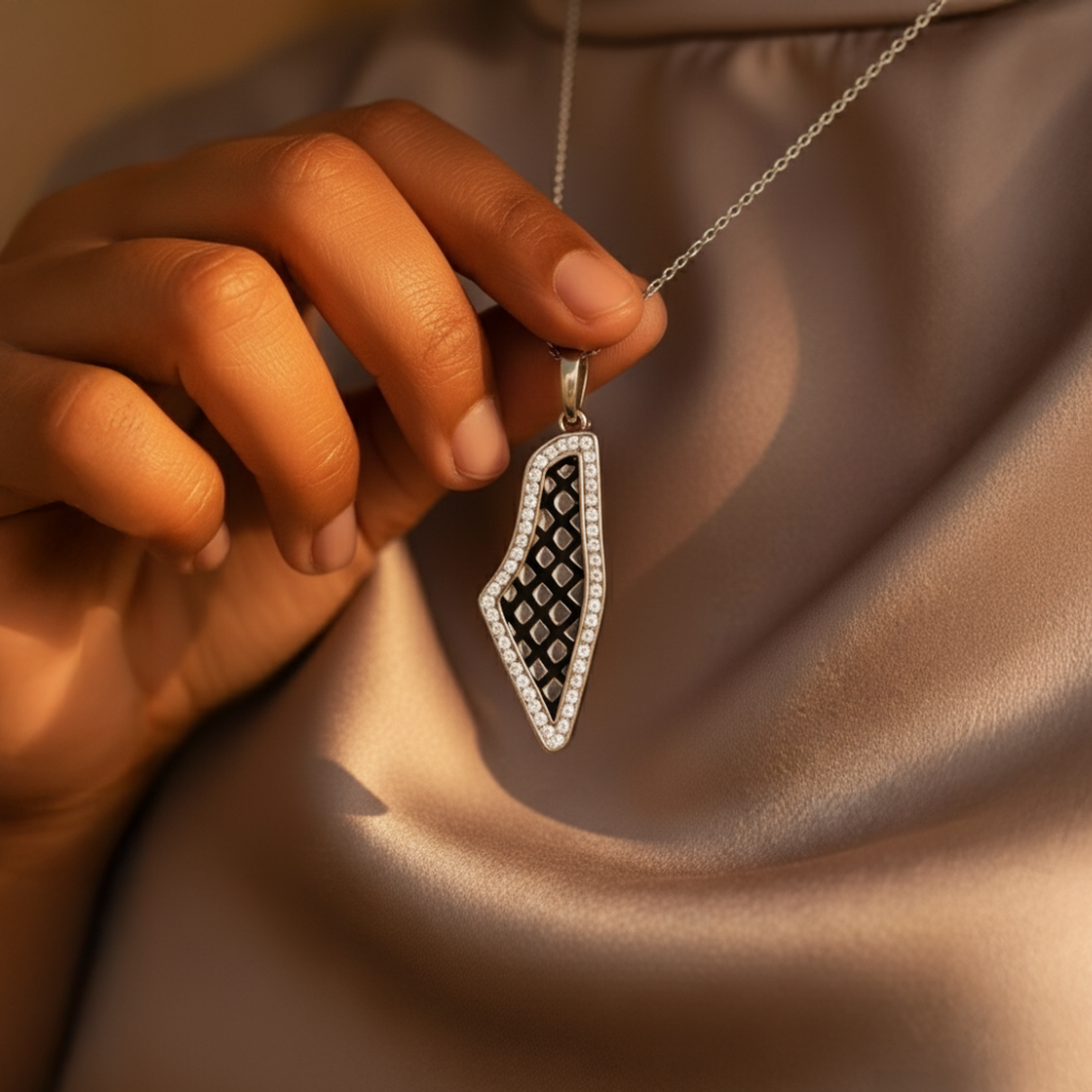 Palestine Keffiyeh Necklace