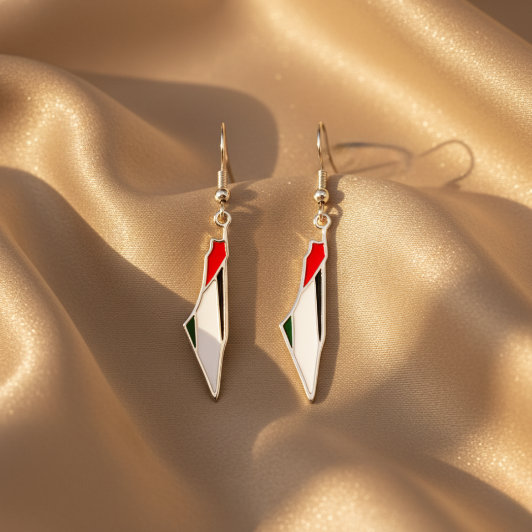Palestine Map Earrings
