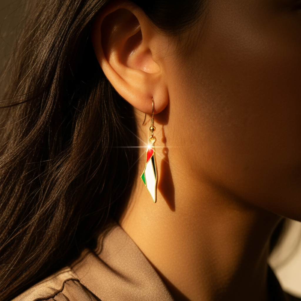 Palestine Map Earrings