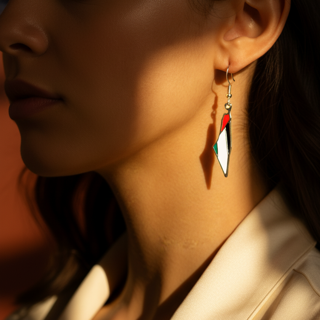 Palestine Map Earrings