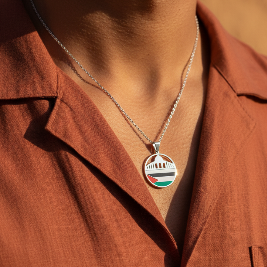 Palestine Mosque Necklace