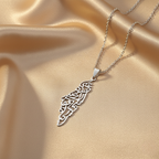 Palestine Calligraphy Map Necklace