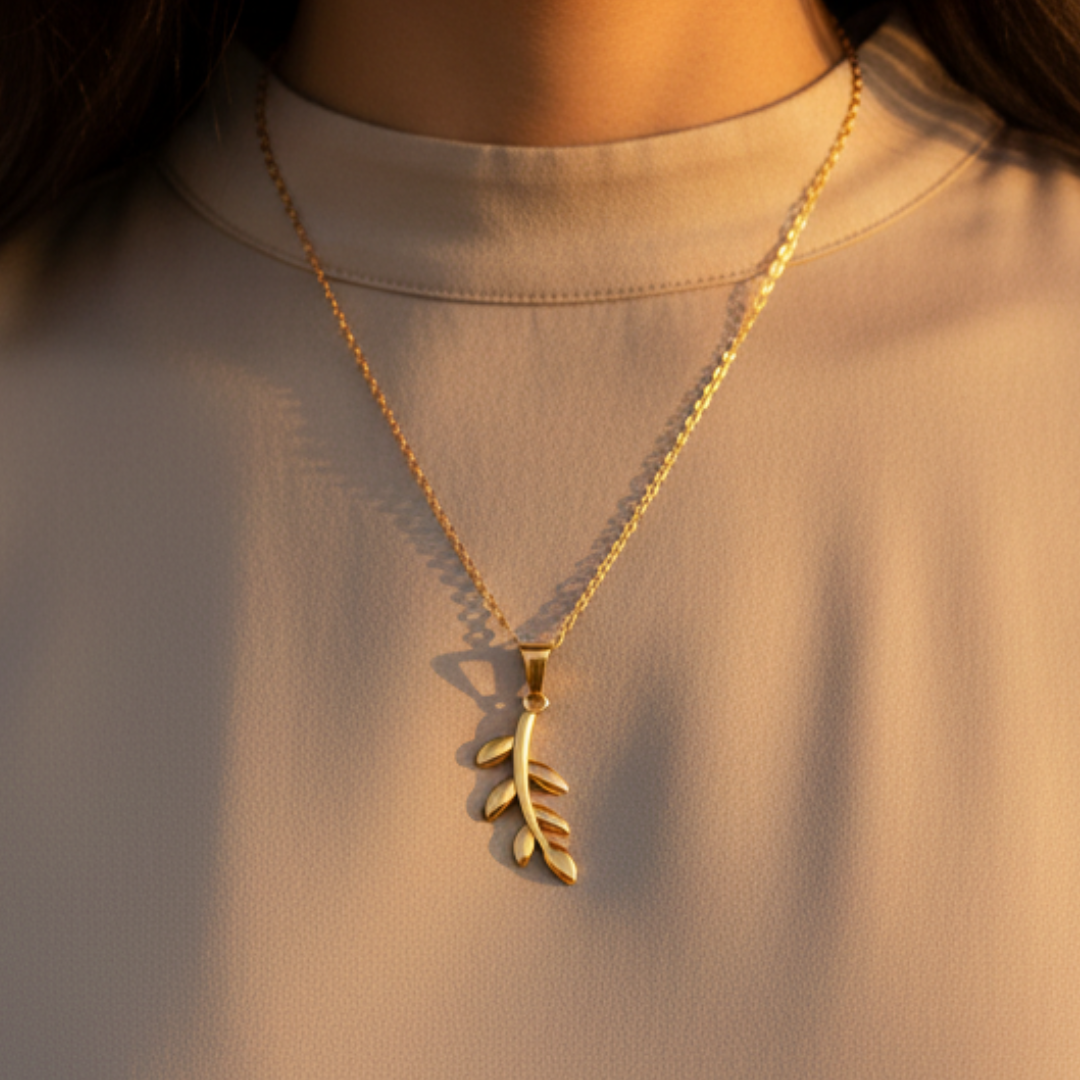 Palestine Olive Branch Necklace