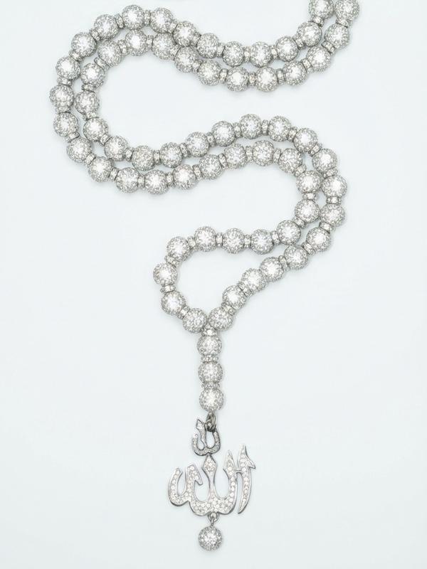 Flame Tasbih Necklace, view 2