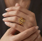 Palestine Olive Leaf Ring