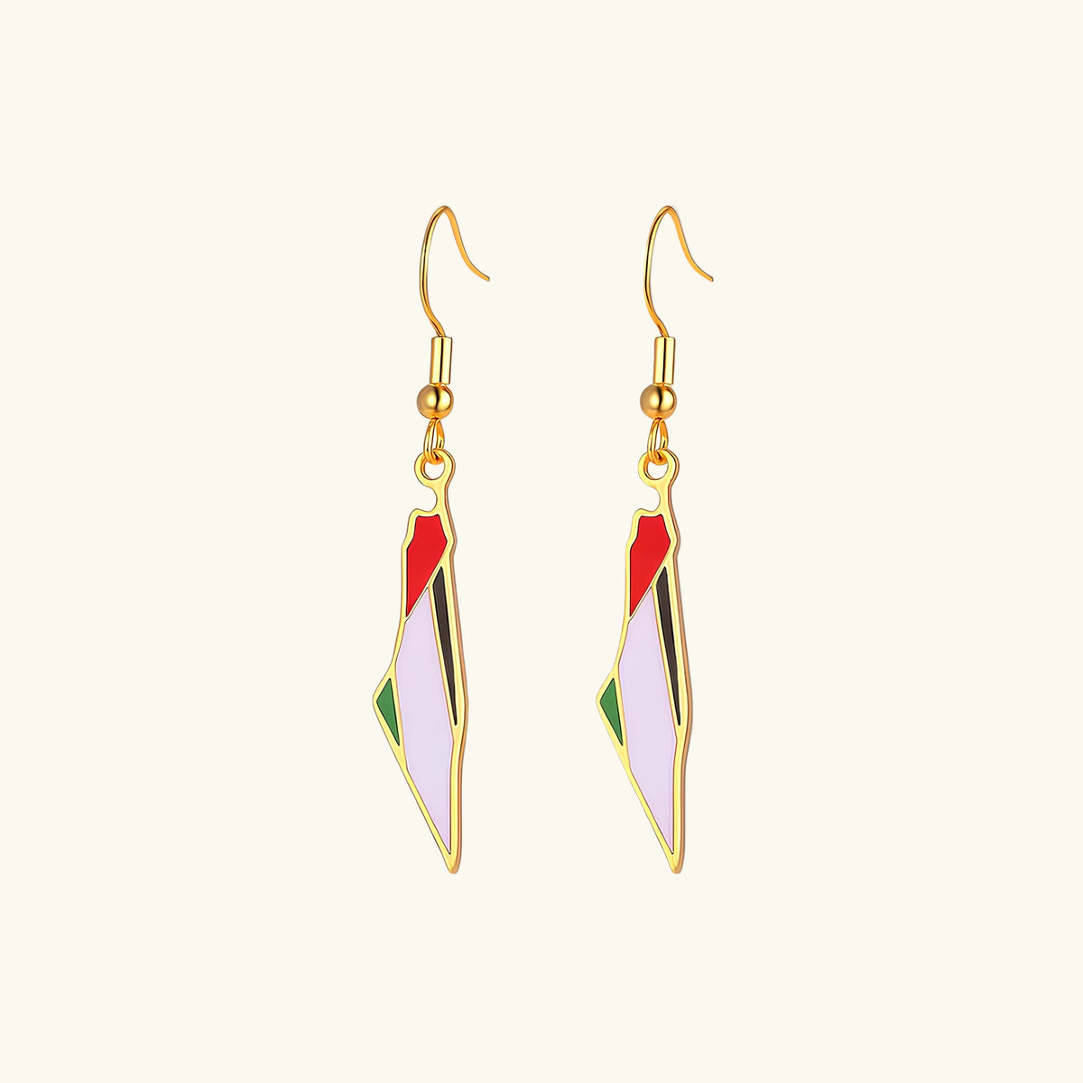 Palestine Map Earrings