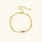 Palestine Map Bracelet