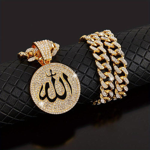 Allah Cuban Necklace, view 2
