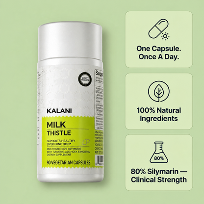 Kalani™ Milk Thistle Liver Support — 80% Silymarin